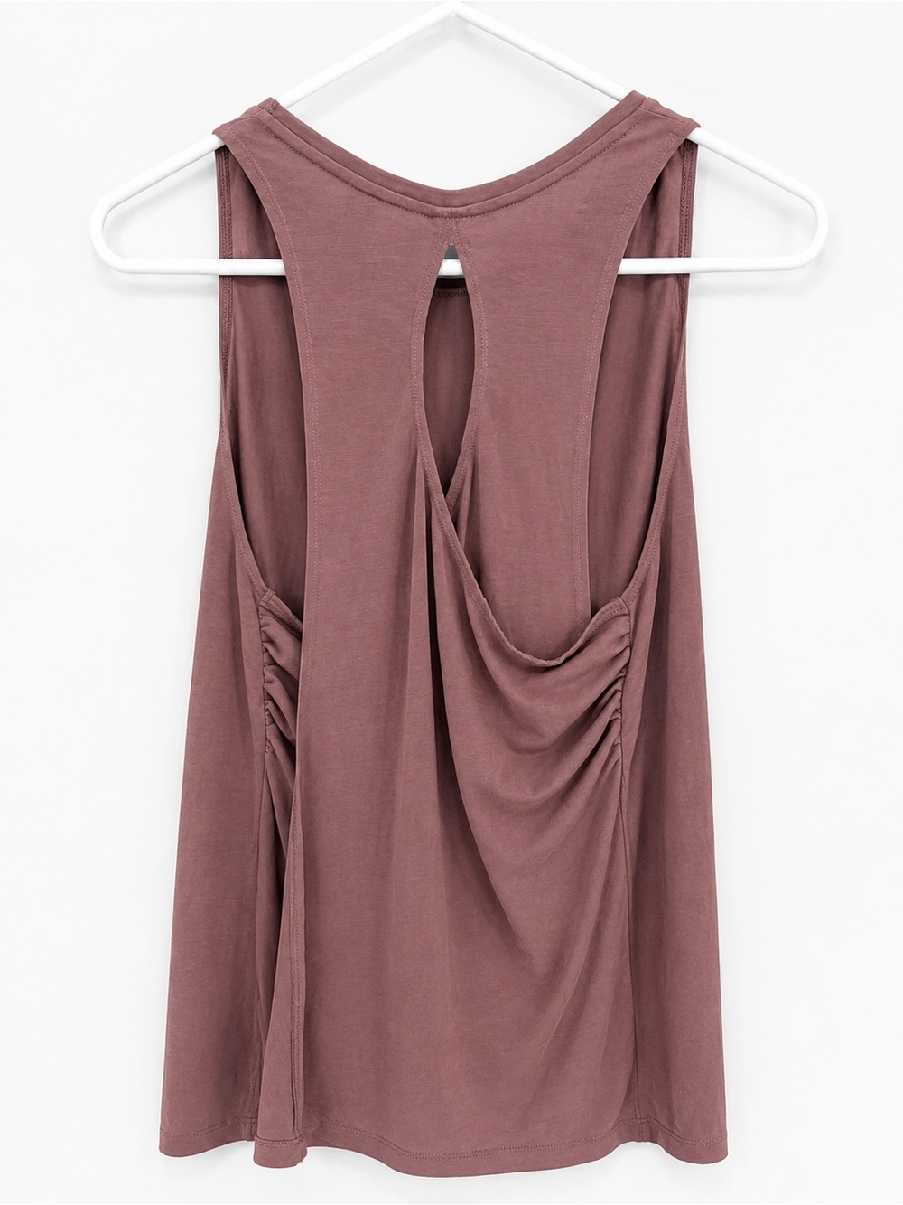 Victoria’s Secret Mauve Open Back Draped Racerback Yoga Tank Size M